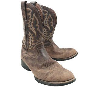Tony Lama Distressed Brown Western Boots